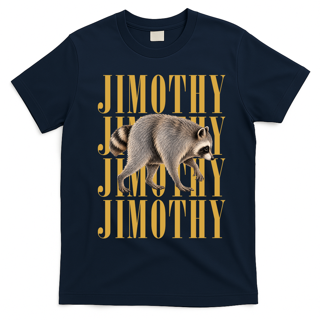 Jimothy Raccoon T-Shirt - Navy Blue