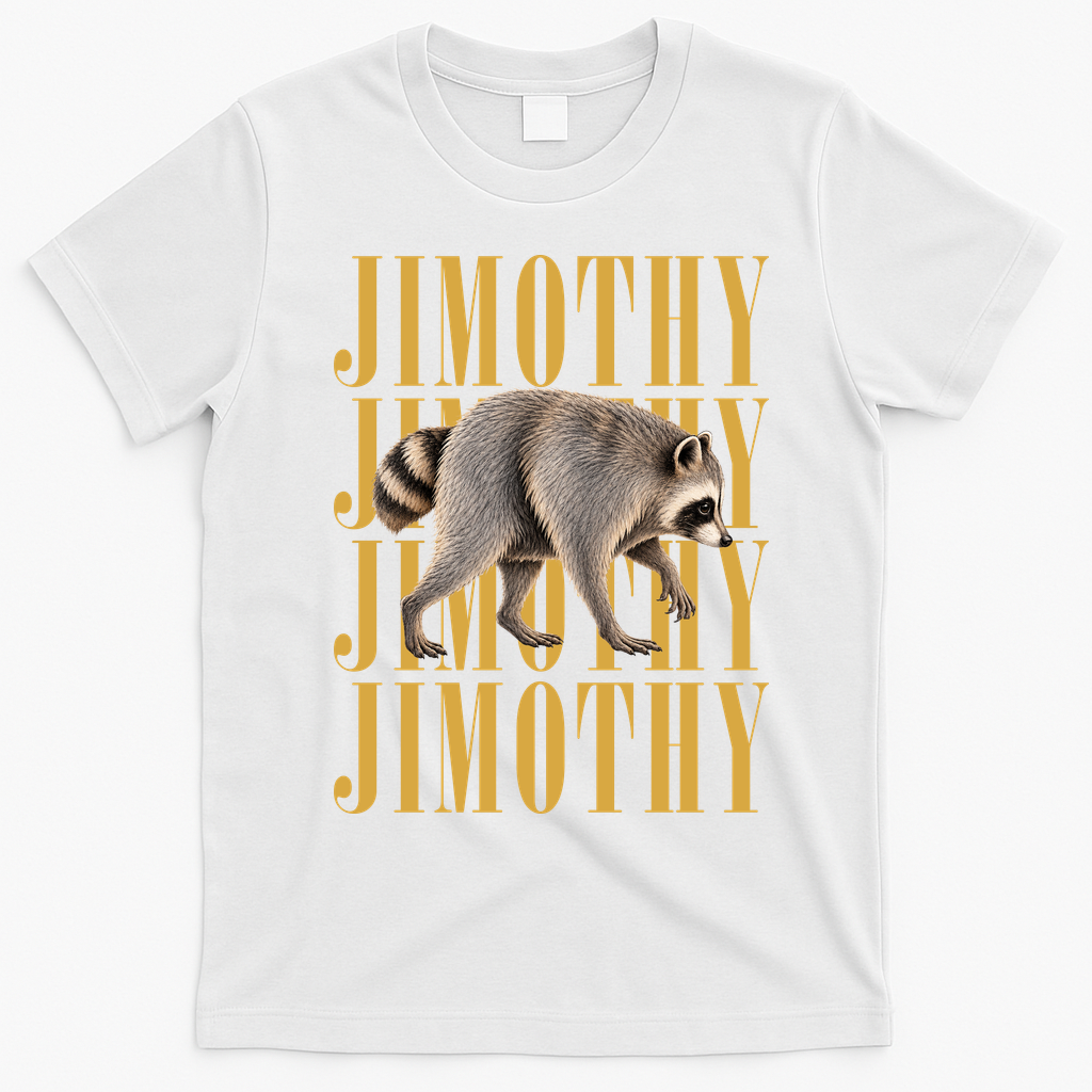 Jimothy Raccoon T-Shirt - White