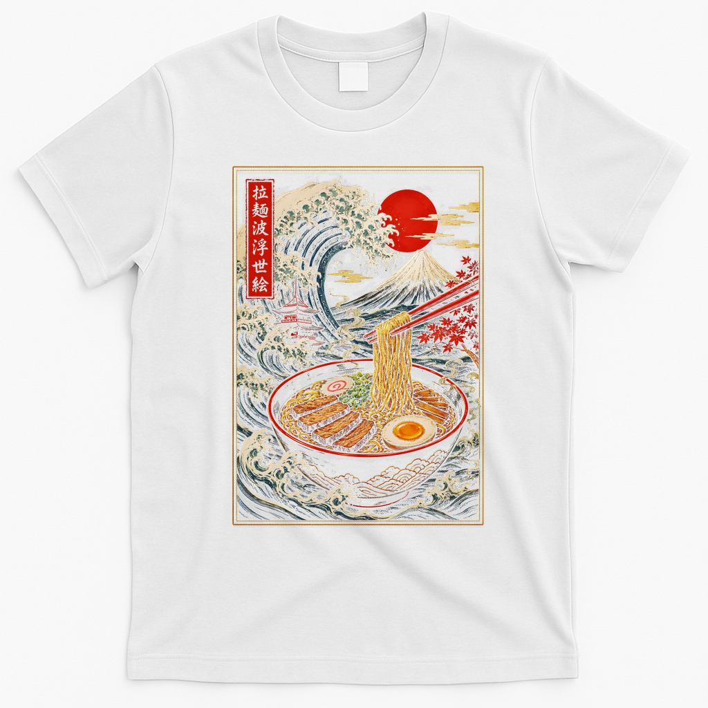 Japanese Ramen Kawaii Anime T-Shirt - White