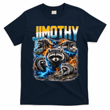 Jimothy Raccoon Mashup T-Shirt - Navy Blue