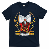 Jolly Roger Pirate Clothing Women Halloween T-Shirt - Navy Blue