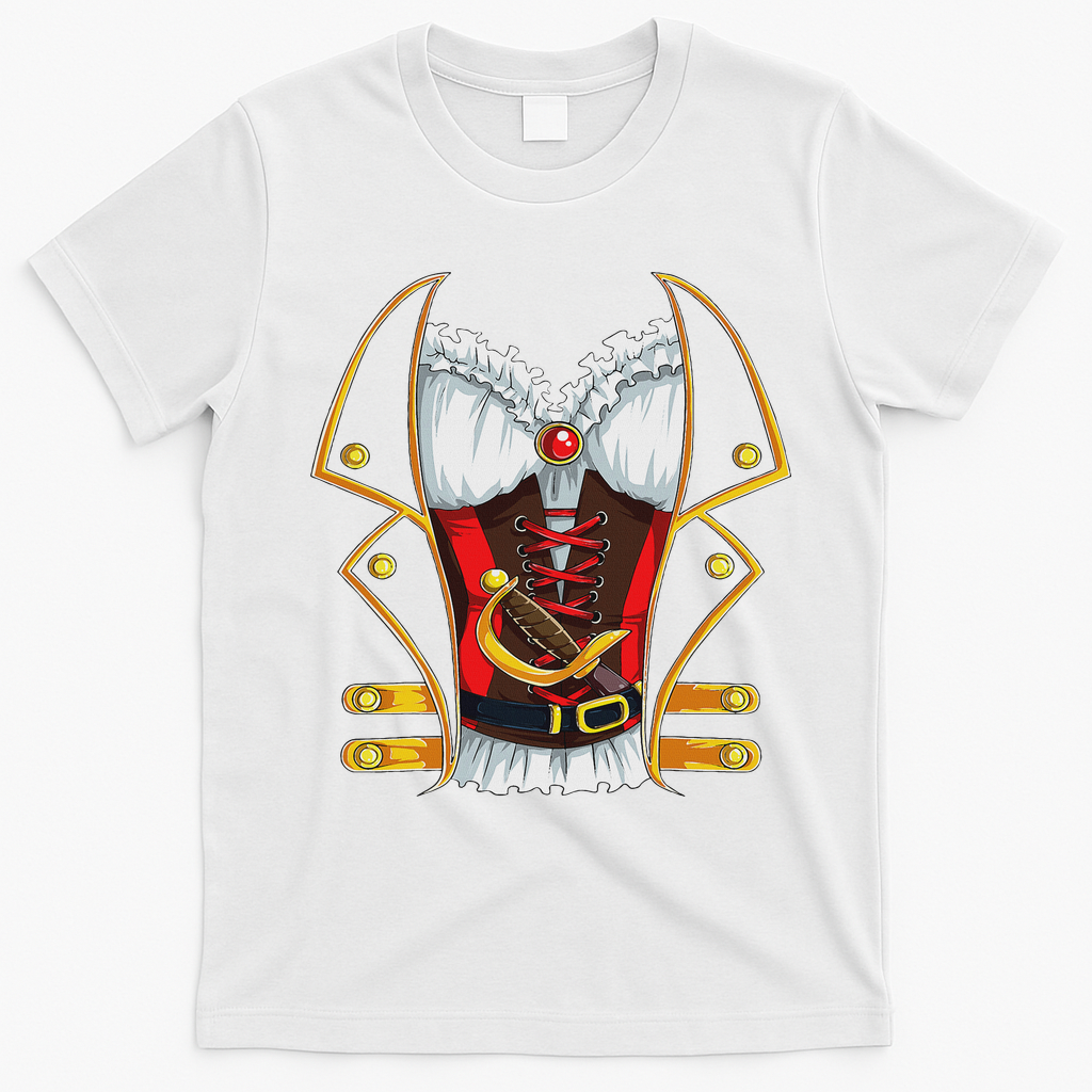 Jolly Roger Pirate Clothing Women Halloween T-Shirt - White