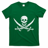JOLLY ROGER PIRATE FLAG CALICO JACK HALLOWEEN COSTUME T-Shirt - Irish Green