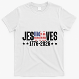Jesus Saves USA 1776-2026 250 Years T-Shirt - White