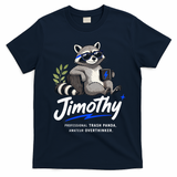 Jimothy The Trash Panda Funny Racoon Meme T-Shirt - Navy Blue