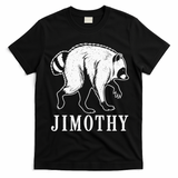 Jimothy Viral Raccoon Meme T-Shirt - Black
