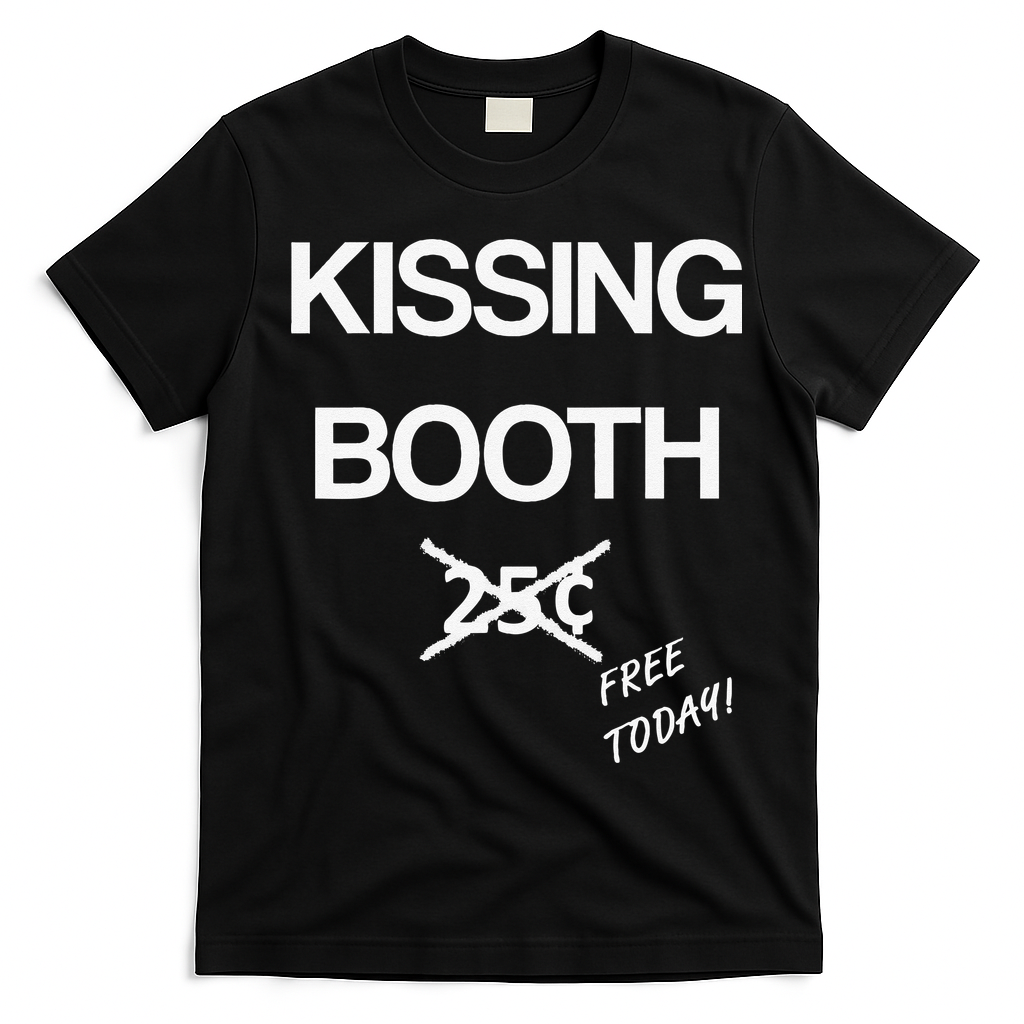 Kissing Booth Costume Halloween T-Shirt - Black