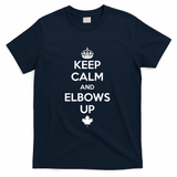 Keep Calm and Elbows Up Canada is Not for Sale  T-Shirt - Navy