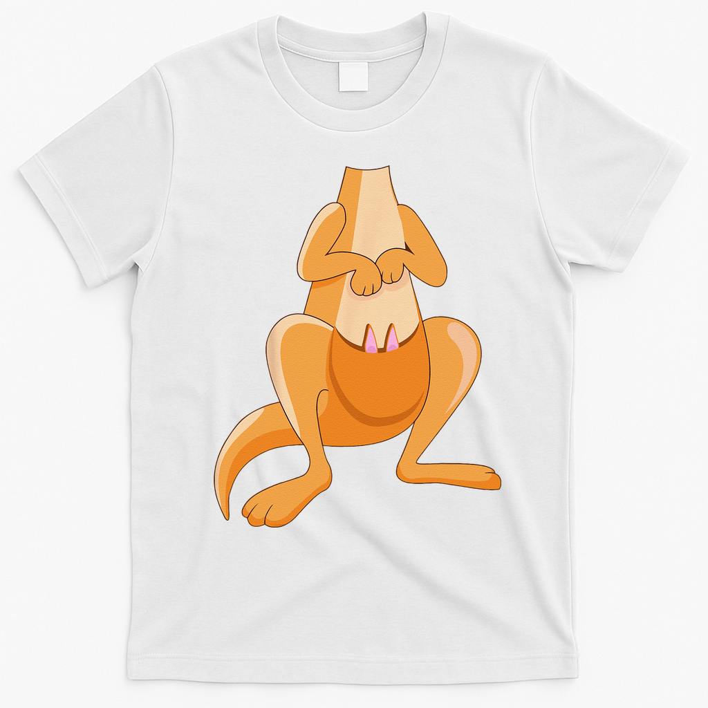 Kangaroo Costume For Halloween Kangaroo Animal T-Shirt - White
