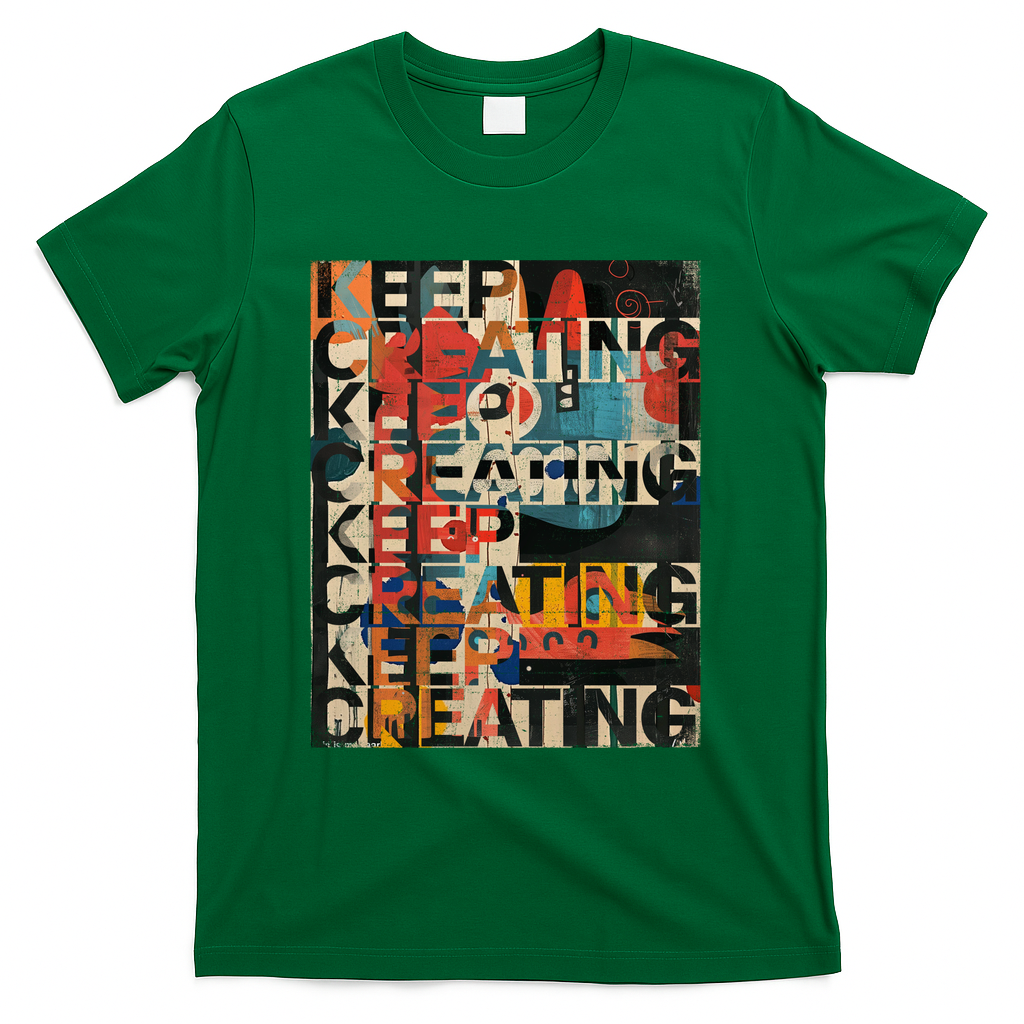 KEEP CREATING POSTER WARM COLORS MIX - Green