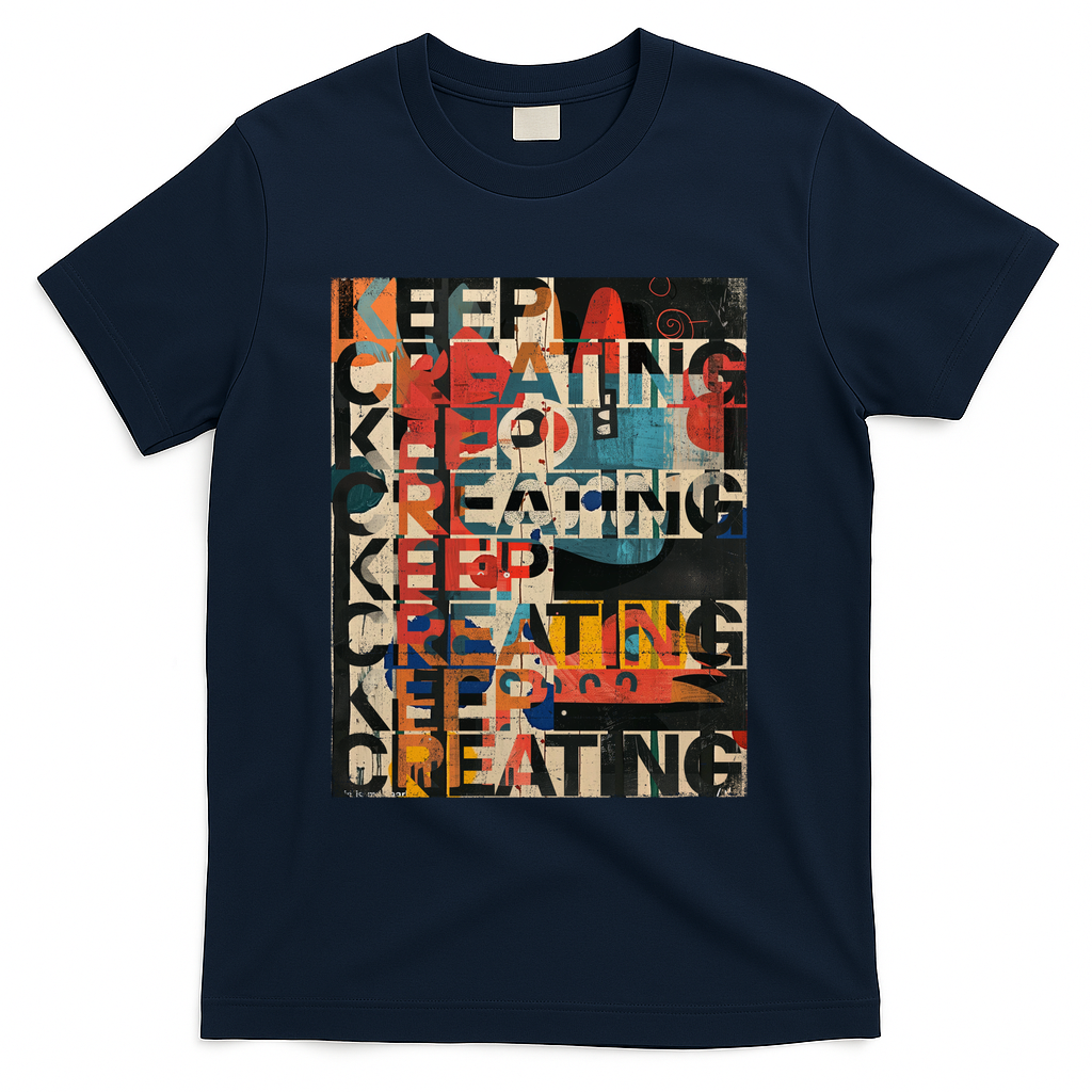 KEEP CREATING POSTER WARM COLORS MIX - Navy