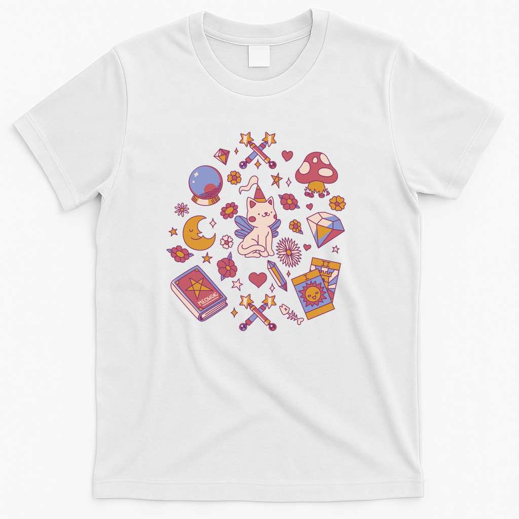 Kawaii Fairycat by Tobe Fonseca - White