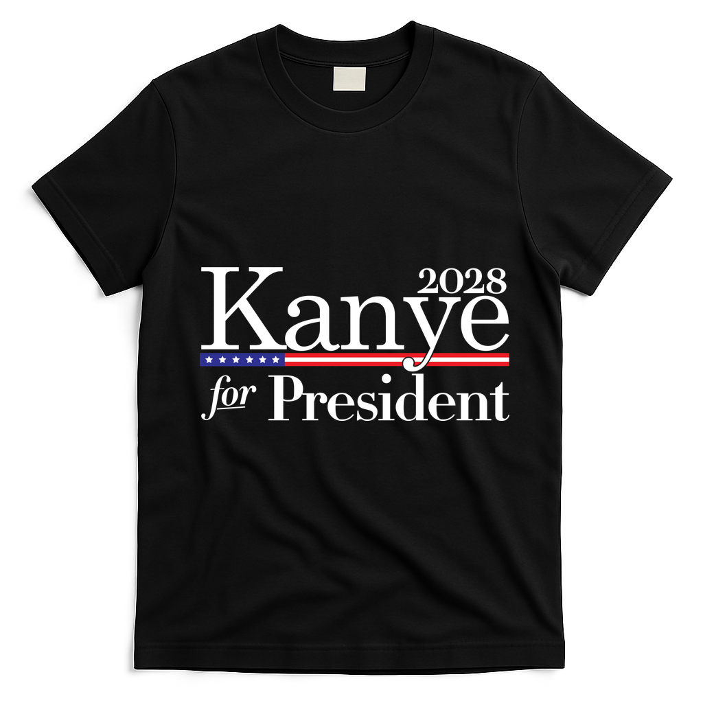 Kanye For President 2028 T-Shirt - Black