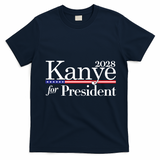 Kanye For President 2028 T-Shirt - Navy Blue