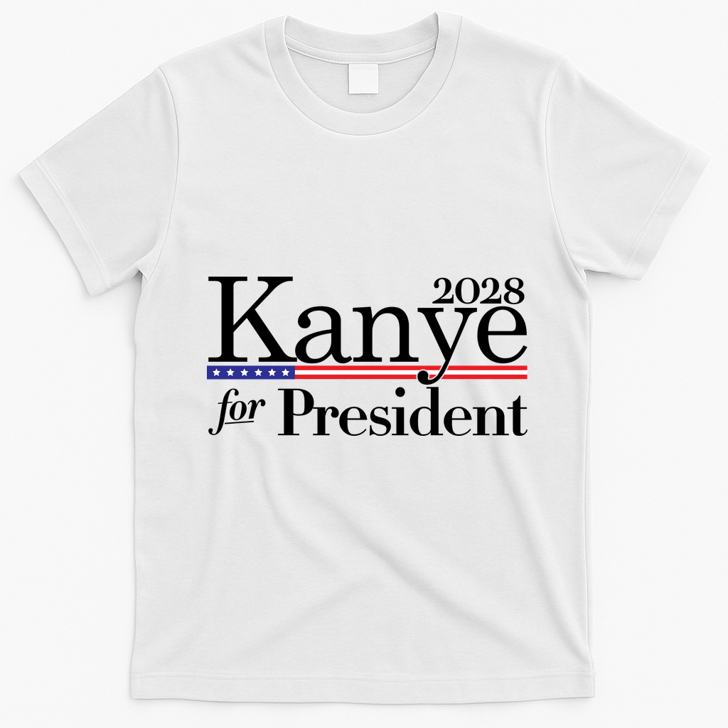 Kanye For President 2028 T-Shirt - White