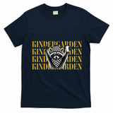 Kindergarten Funny Raccoon Back To School T-Shirt - Navy Blue