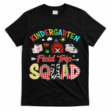 Kindergarten Field Trip Squad Teacher Students Farm Animal T-Shirt - Black