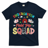 Kindergarten Field Trip Squad Teacher Students Farm Animal T-Shirt - Navy