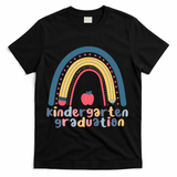 Kindergarten Graduation Rainbow Cute T-Shirt - Black