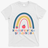 Kindergarten Graduation Rainbow Cute T-Shirt - White