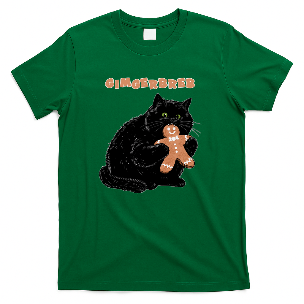 Kitty Got The Gimgerbreb Cookie! - Green