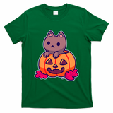 Kitten In pumpkin Cute Halloween T-Shirt