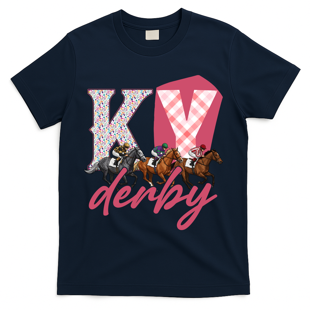 Kentucky KY Derby T-Shirt - Navy