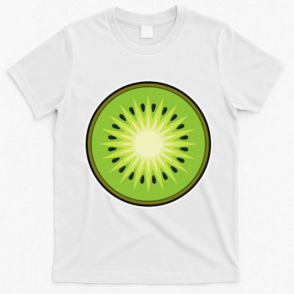 Kiwi Lazy DIY Halloween Costume Funny Tropical Sliced Fruit T-Shirt - White