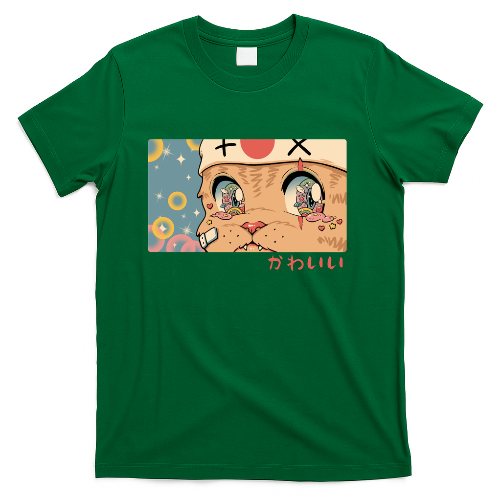 Kawaii Meowster Cat - Green