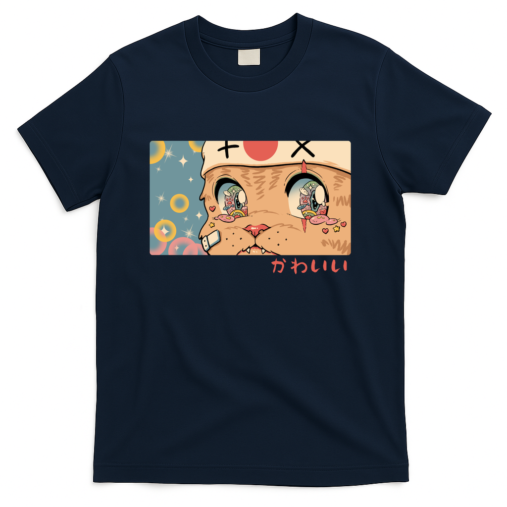 Kawaii Meowster Cat - Navy