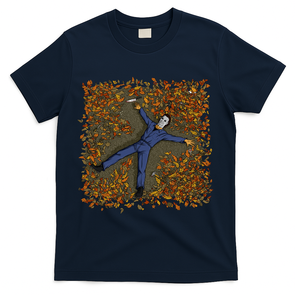 Killer Michael Fall Festive Halloween T-Shirt - Navy