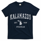 Kalamazoo Michigan Mi Vintage Athletic Sports Design T-Shirt