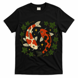 Koi Pond Illustration Koi Lovers Artwork Koi Fish T-Shirt