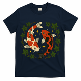 Koi Pond Illustration Koi Lovers Artwork Koi Fish T-Shirt
