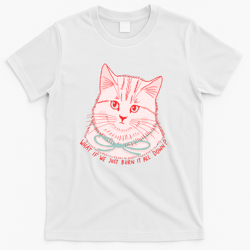 Kitty Says Burn It - White
