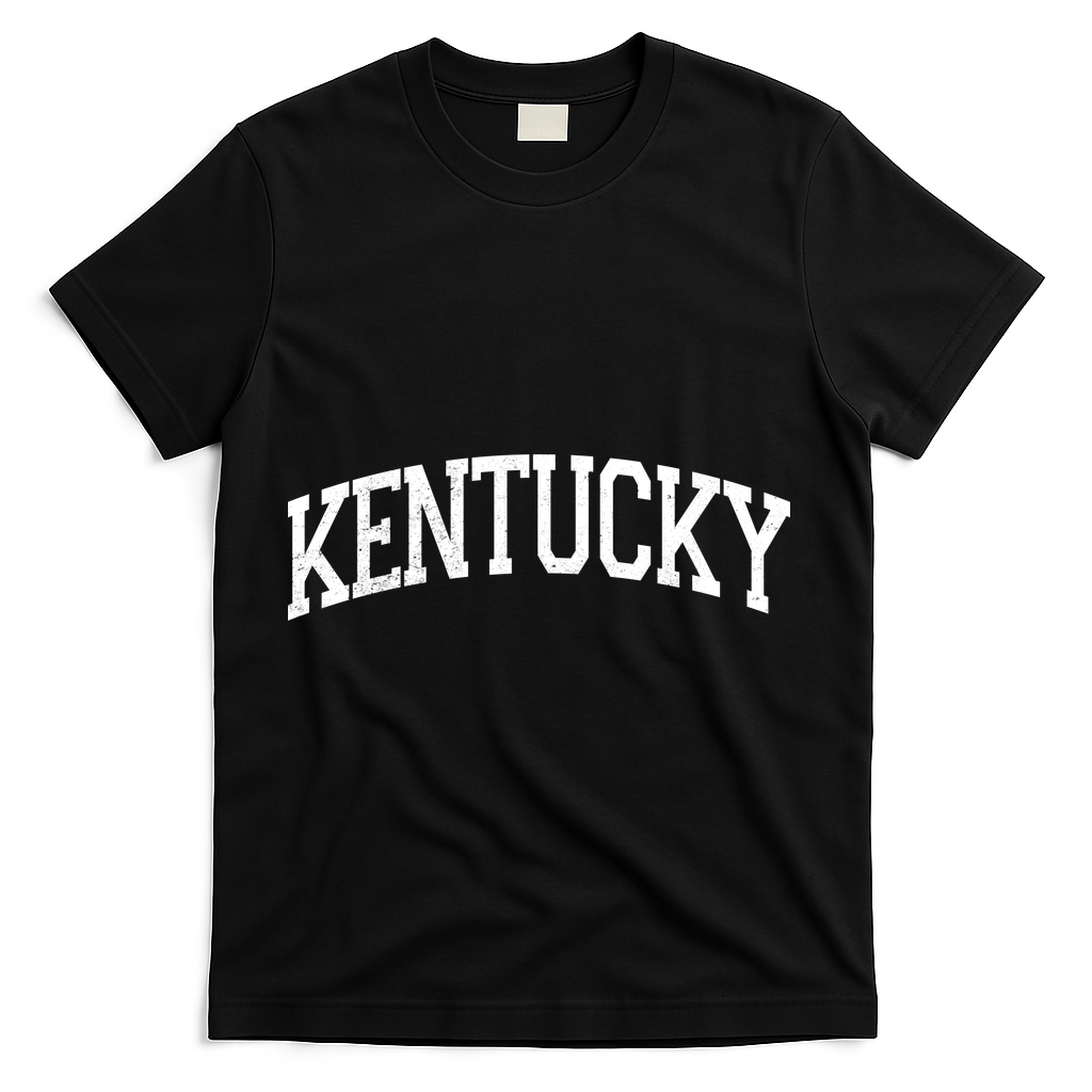 Kentucky Sports Team Vintage T-Shirt - Black
