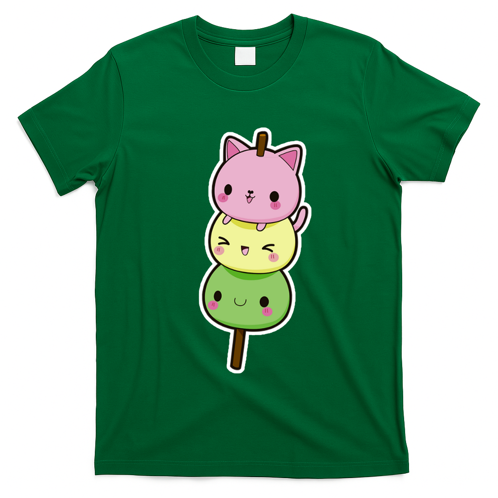 Cute Kitty Dango Ice Cream Cone T-Shirt