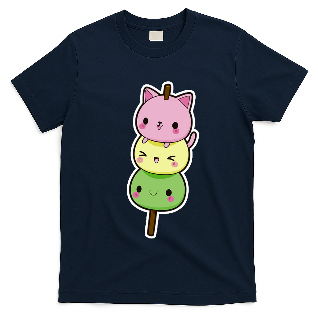 Cute Kitty Dango Ice Cream Cone T-Shirt