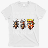 Know Your Parasites Anti Trump Funny Luna Tick Democrat T-Shirt - White