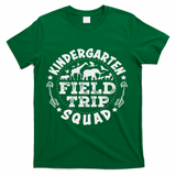 Kindergarten Zoo Field Trip Squad Teacher Student T-Shirt - Green