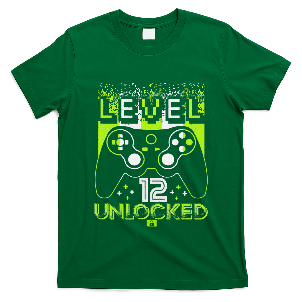 Level 12 Birthday Gaming 12 Year Old Video Games Gifts T-Shirt