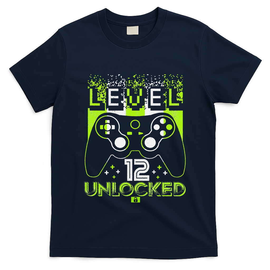 Level 12 Birthday Gaming 12 Year Old Video Games Gifts T-Shirt