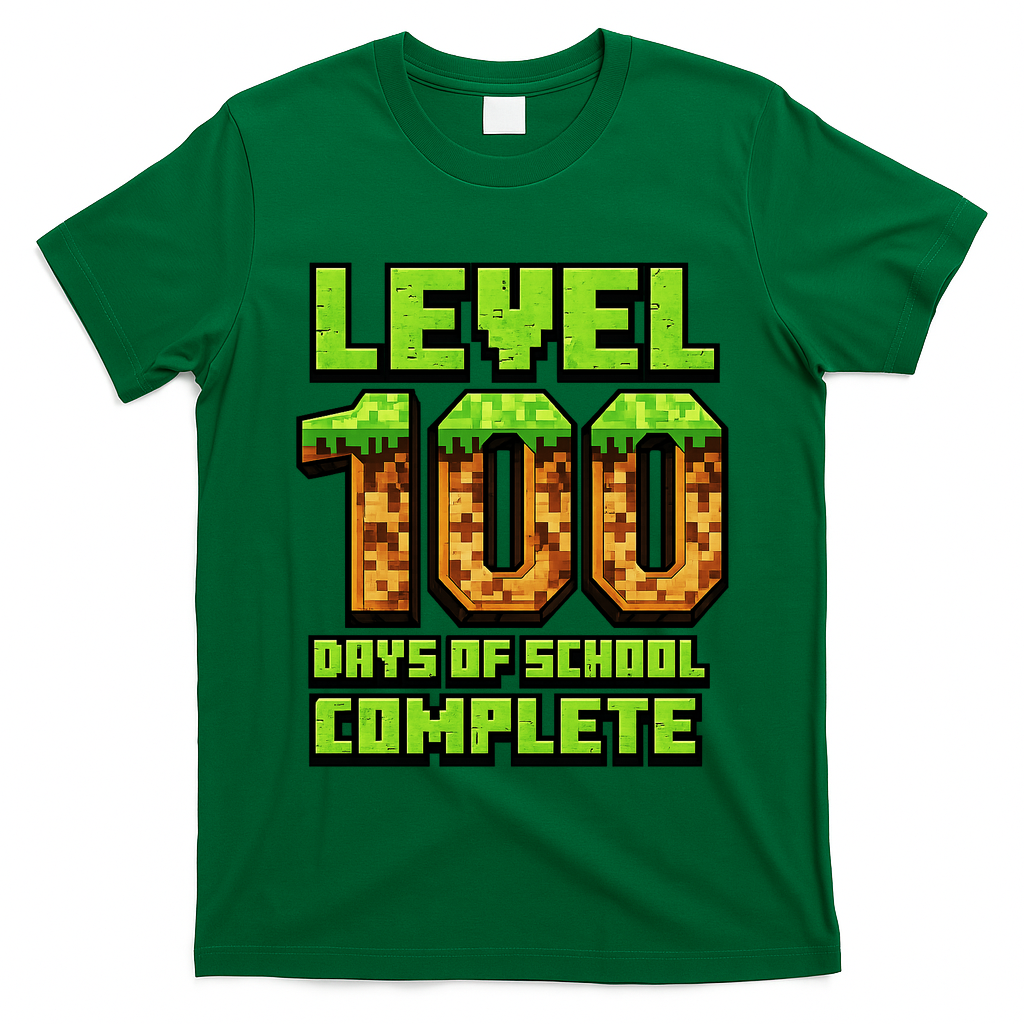 Level 100 Days Of School Complete Gamer  T-Shirt