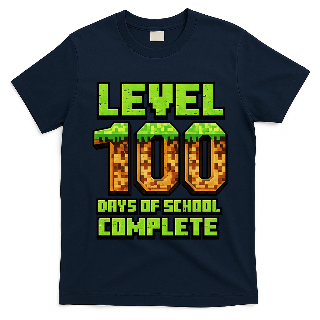 Level 100 Days Of School Complete Gamer  T-Shirt