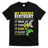 Level 14 Unlocked Boys 14th Birthday 14 Year Old Gamer T-Shirt
