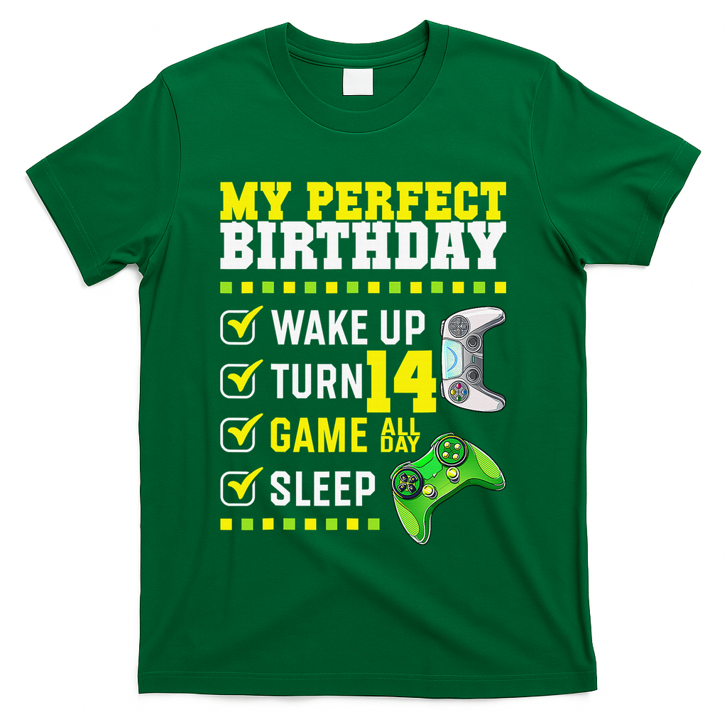 Level 14 Unlocked Boys 14th Birthday 14 Year Old Gamer T-Shirt
