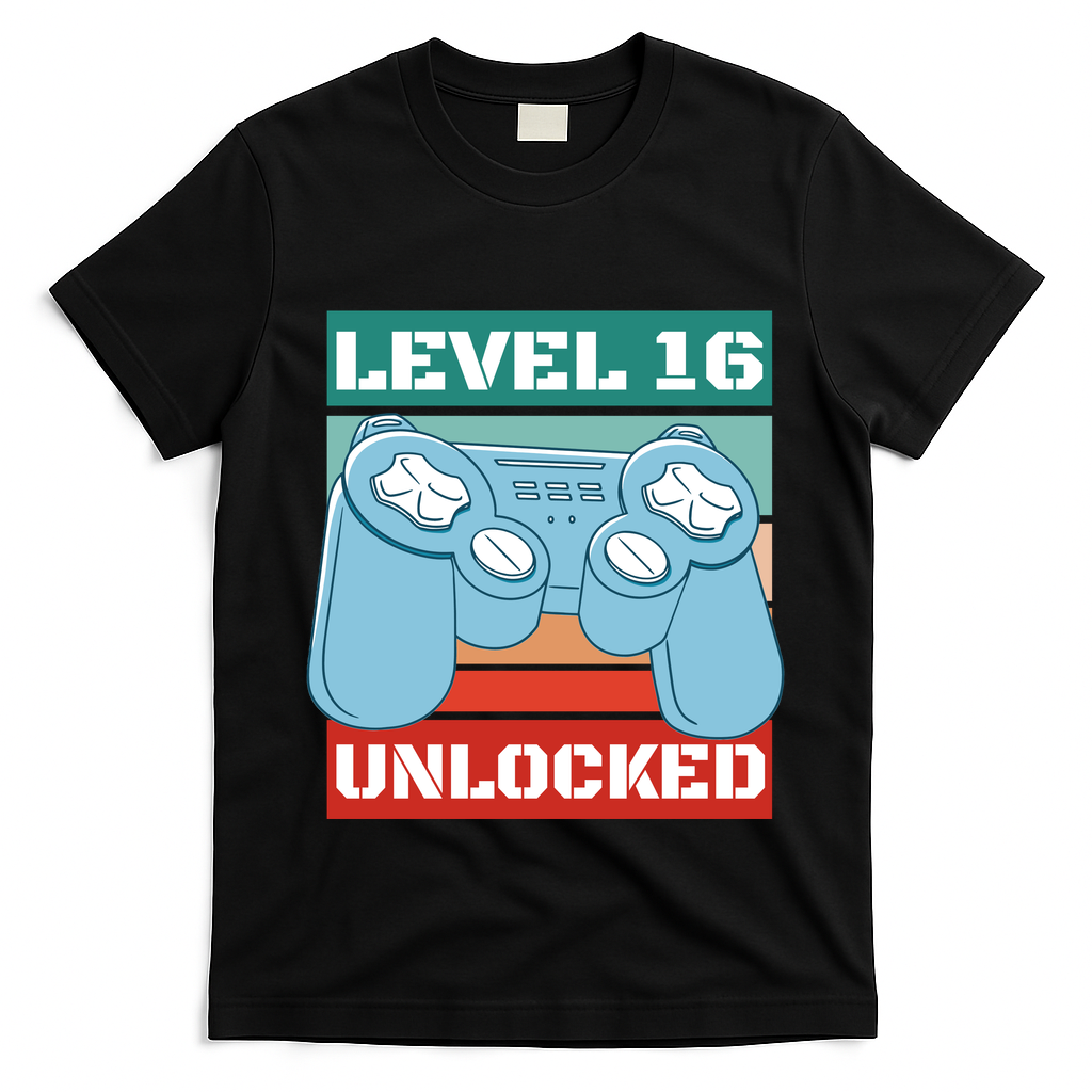 Level 16 Unlocked Gaming Retro T-Shirt