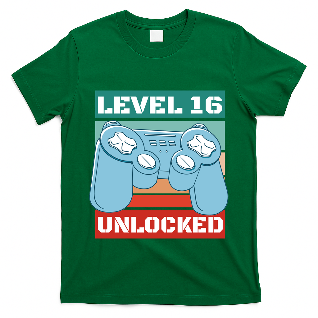 Level 16 Unlocked Gaming Retro T-Shirt