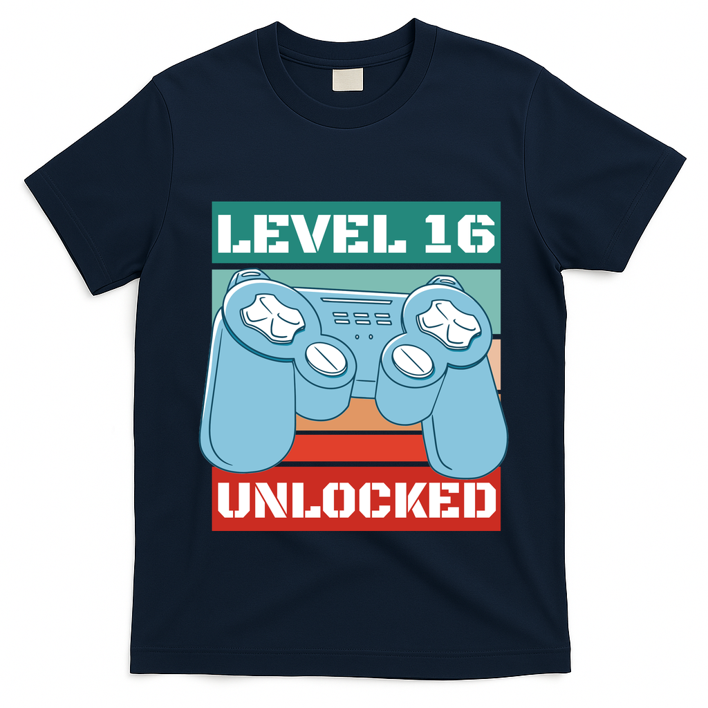 Level 16 Unlocked Gaming Retro T-Shirt