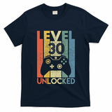 Level 30 Unlocked Funny Video Gamer 30th Birthday T-Shirt